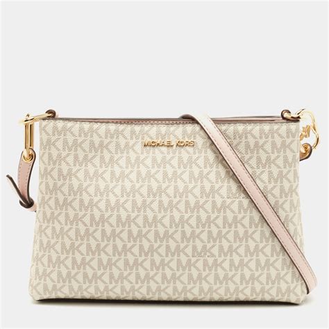 michael kors tina medium shoulder multicolor coated canvas messenger bag|michael kors designer handbags.